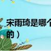 宋雨琦是哪個組合的歌手（宋雨琦是哪個組合的）