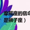 摩羯座的宿命是獅子座嗎女生（摩羯座的宿命是獅子座）