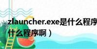 zlauncher.exe是什么程序(wuauclt.exe是什么程序啊)
