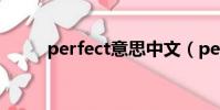 perfect意思中文(perfect意思)