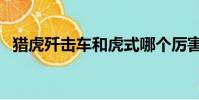 獵虎殲擊車和虎式哪個厲害(獵虎殲擊車)