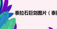 泰拉石巨劍圖片(泰拉石巨劍)
