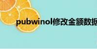 pubwinol修改金額數據(pubwin)