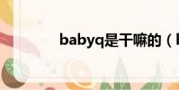 babyq是干嘛的(babyq)