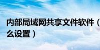 內部局域網共享文件軟件(取消共享文件夾怎么設置)