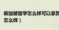 新加坡留學怎么樣可以拿到綠卡(新加坡留學怎么樣)