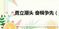 勇立潮頭 奮楫爭先(勇立潮頭)