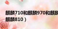 麒麟710和麒麟970和麒麟810(麒麟970和麒麟810)