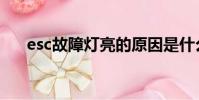 esc故障燈亮的原因是什么(esc故障)