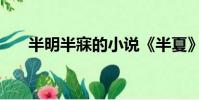 半明半寐的小說《半夏》(半明半寐)