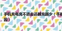 手機充電充不進去還越充越少(手機充電充不進去是什么原因)