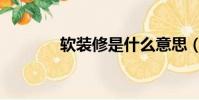 軟裝修是什么意思(軟裝修)