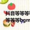 抖音等等等等等等bgm純音樂（抖音等等等等等等bgm）
