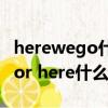 herewego什么意思中文（we got a big error here什么意思）