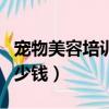 寵物美容培訓要多少錢（寵物美容師培訓班多少錢）