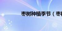 棗樹種植季節(棗樹種植)