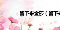 留下來金莎(留下來 金莎)