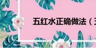 五紅水正確做法(五紅水)
