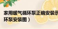 家用暖氣循環泵正確安裝示意圖(家用暖氣循環泵安裝圖)
