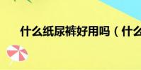 什么紙尿褲好用嗎(什么紙尿褲好用)