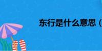東行是什么意思(東行)