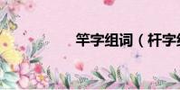 竿字組詞(桿字組詞)
