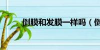 倒膜和發膜一樣嗎(倒膜和發膜)