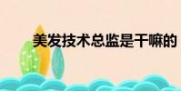 美發技術總監是干嘛的(美發技術)