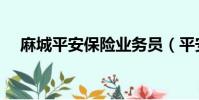 麻城平安保險業務員(平安保險業務員)