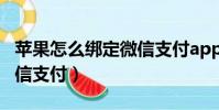 蘋果怎么綁定微信支付app(蘋果怎么綁定微信支付)