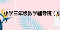 小學三年級數學輔導班(小學三年級數學輔導)