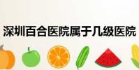 深圳百合醫院屬于幾級醫院(深圳百合醫院)
