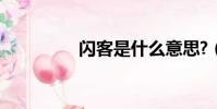 閃客是什么意思?(閃客)