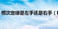 楞次定律是左手還是右手(楞次定律的內容)