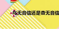 鳥無音信還是杳無音信(qq音信)