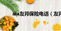 aia友邦保險電話(友邦保險電話)
