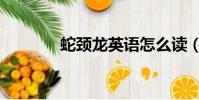 蛇頸龍英語怎么讀(蛇頸龍)