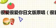 很愛很愛你日文版原唱(很愛很愛你 日文版)
