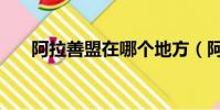 阿拉善盟在哪個地方(阿拉善盟在哪)