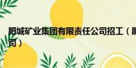 肥城礦業集團有限責任公司招工(肥城礦業集團有限責任公司)