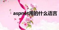 aspnet用的什么語言(asp net)