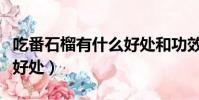 吃番石榴有什么好處和功效(吃番石榴有什么好處)