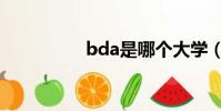 bda是哪個大學(bda)