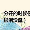 分開的時候你會流淚牽掛（分開的時候你一滴眼淚沒流）