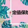 定值保險是什么意思（定值保險）
