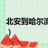 北安到哈爾濱的火車票（北安到哈爾濱的火車）
