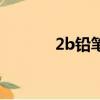 2b鉛筆是什么意思（2b鉛筆）