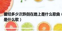 曾經多少次跌倒在路上是什么歌曲(曾經多少次跌倒在路上是什么歌)