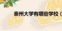 泰州大學有哪些學校(泰州大學)