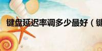 鍵盤延遲率調多少最好(鍵盤延遲怎么調)
